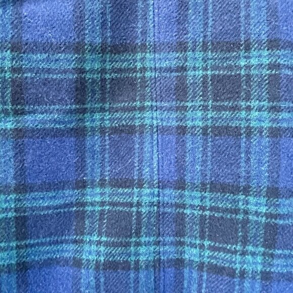 Hollister Plaid Ultra Hi Rise Mini Skirt A-line Lined Preppy Blue Green Y2K M - Picture 11 of 15